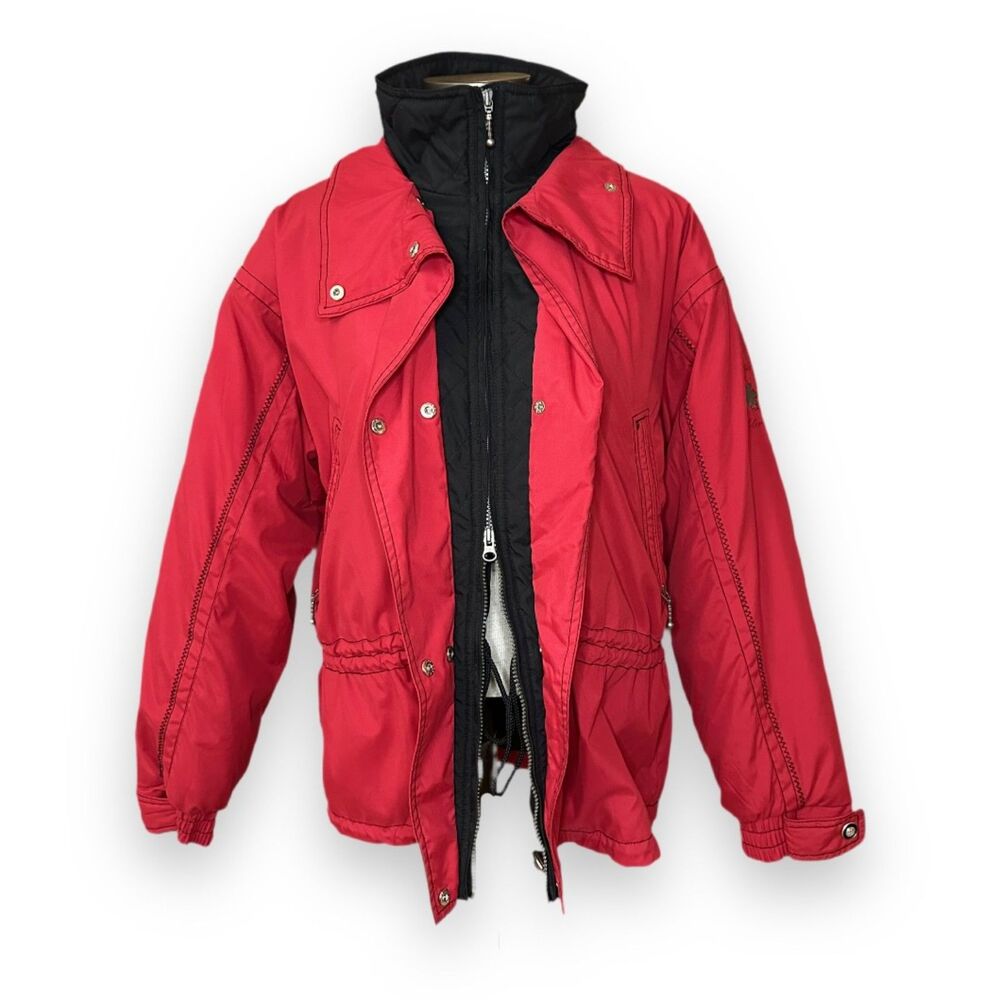 Boulder Gear Red Ski Jacket Women's Sz 10 ~ M 23 x 29" 3M Insulated Winter Coat